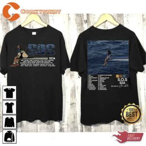 Vintage SZA SOS Full Tracklist 2 Side Shirt