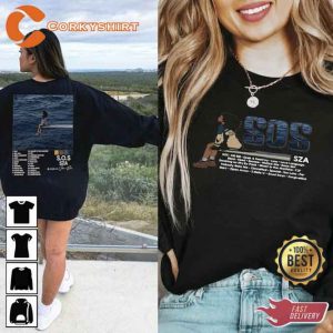 Vintage SZA SOS Full Tracklist 2 Side Shirt