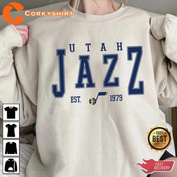 Vintage Utah Jazz Utah Basketball Hoodie