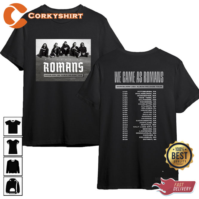 We Came As Romans Darkbloom Tour 2023 T-Shirt1