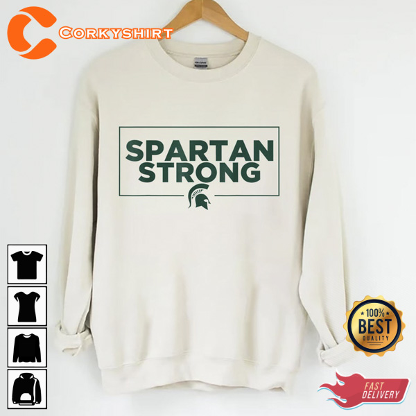 We Stand With State Spartan Strong Tee Shirt (4)