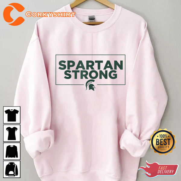 We Stand With State Spartan Strong Tee Shirt (5)