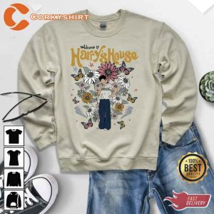 Welcome to Harry’s House Flower Sweatshirt