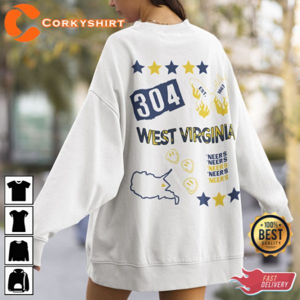 West Virginia Football WVU Apparel Morgantown West Virginia Tee