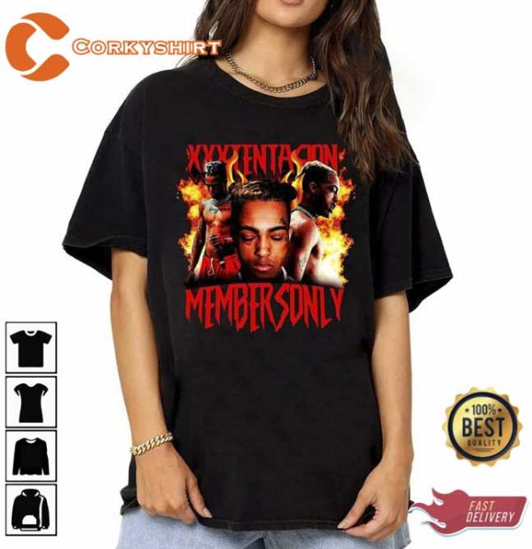 XXXTentacion Membersonly Hip Hop Rap 90s Shirt