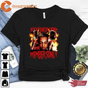 XXXTentacion Membersonly Hip Hop Rap 90s Shirt