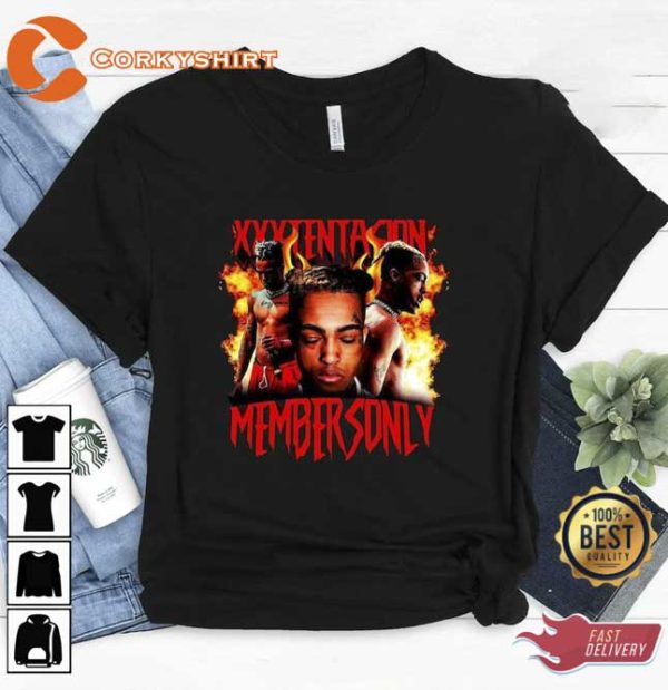 XXXTentacion Membersonly Hip Hop Rap 90s Shirt