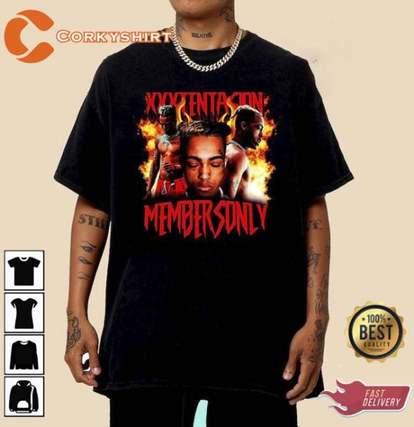 XXXTentacion Membersonly Hip Hop Rap 90s Shirt