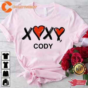 Xoxo Cody Valentines Day Vintage Couples Unisex T-Shirt Design