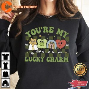 Youre My Lucky Charm Retro Groovy St Patricks Day Shirt 3