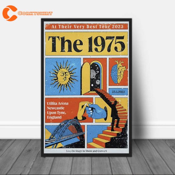 The 1975 At Their Very Best 2023 Tour Home Decor Wall Art Poster