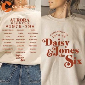 2023 Tour Daisy Jones The Six Aurora World Tour T-shirt