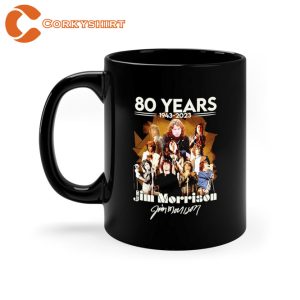 80 Years 1943 2023 Jim Morrison Signature Mug