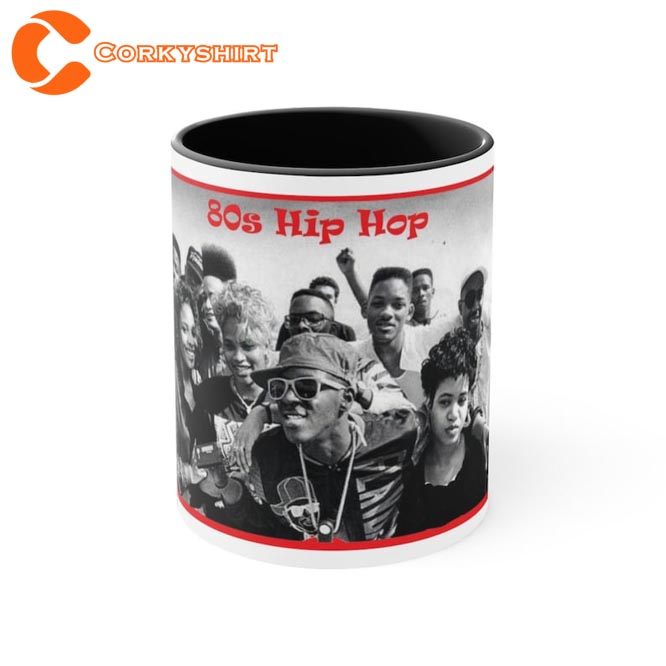 80s Hip Hop Rap Music Lover Ceramic Coffee Mug1