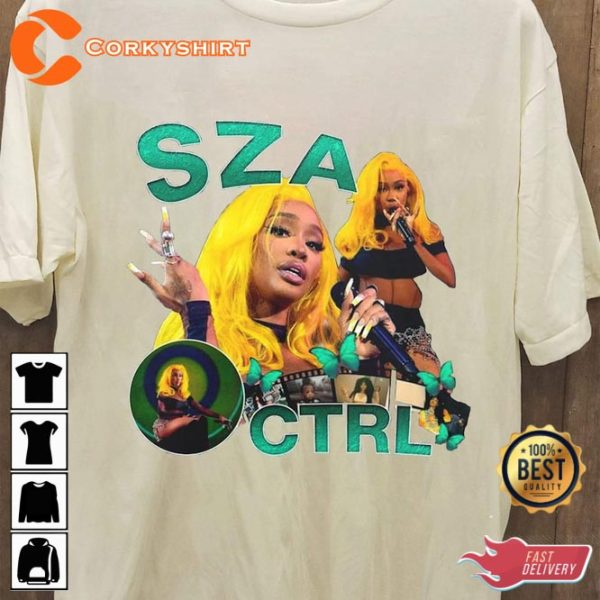 90S Top Trend Sza New Ctrl Music RnB Singer T-Shirt