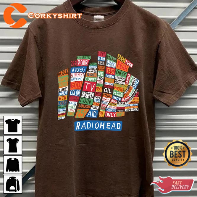 90s Book Vintage Radiohead Unisex Tshirt