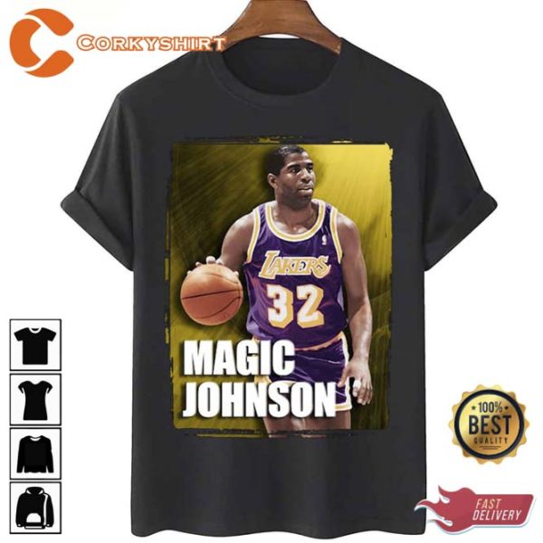 90s Design Laker Legend Magic Johnson Unisex T-Shirt