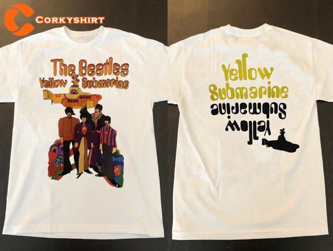90s The Beatles Yellow Submarine Tour Unisex Fan Gifts T-Shirt1