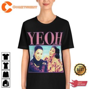 90s Vintage Style Michelle Yeoh fan Gift T-shirt3