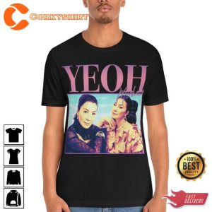 90s Vintage Style Michelle Yeoh fan Gift T-shirt4