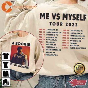 A Boogie Wit Da Hoodie Me Vs Myself Tour 2023 Shirt