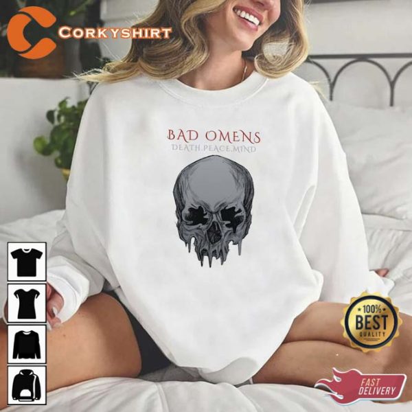A Skull Who Enjoys His Death Bad Omens Peace Mind Unisex T-Shirt