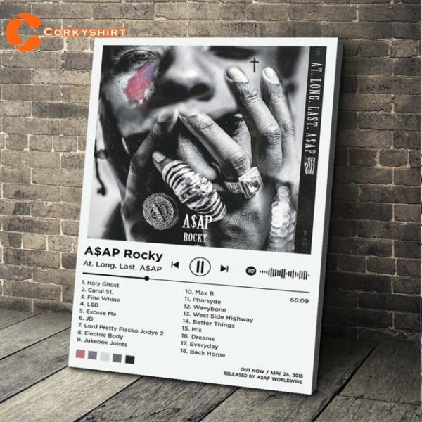 ASAP Rocky At Long Last Album Tracklist Poster