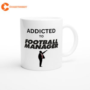 Addicted to Football Manager Novelty Mug