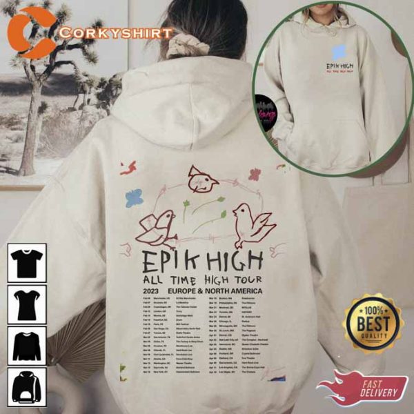 All Time High Tour 2023 Kpop Shirt