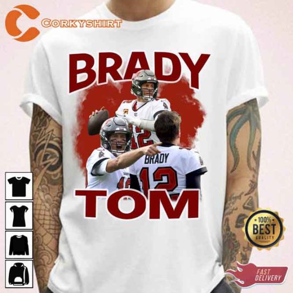 American Football Tom Brady The Goat Trending Unisex Graphic Tee