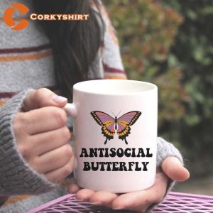 Antisocial Butterfly Coffee Ceramic Mug