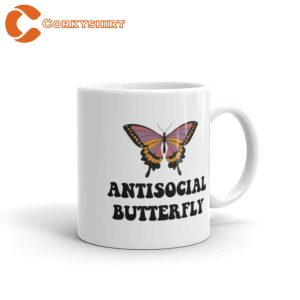 Antisocial Butterfly Coffee Ceramic Mug