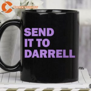 Ariana Send It To Darrell Darryl Cute Heart Y2K VSCO Vintage Groovy Style Ceramic Mug3