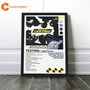 Asap Rocky Poster - Testing Album Tracklist Poster