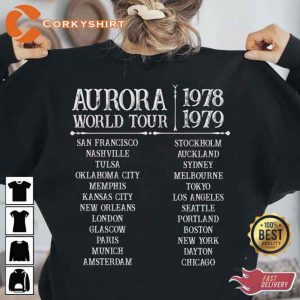 Aurora World Tour 2023 Six Band Tee2