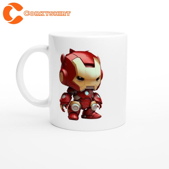 Avengers Cute Iron Man Cartoon Ceramic Coffee Mug1