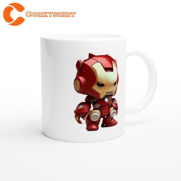 Avengers Cute Iron Man Cartoon Ceramic Coffee Mug