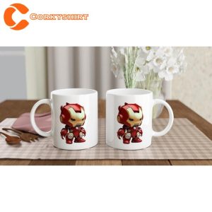 Avengers Cute Iron Man Cartoon Ceramic Coffee Mug3