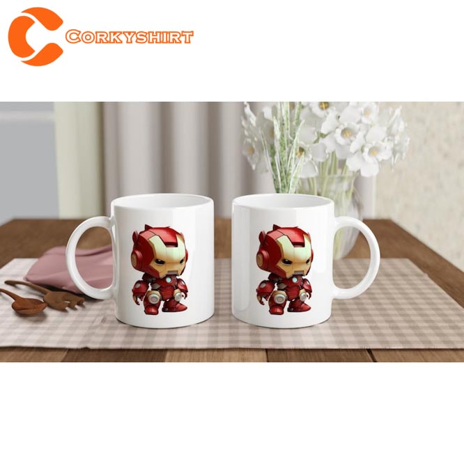 Avengers Cute Iron Man Cartoon Ceramic Coffee Mug3