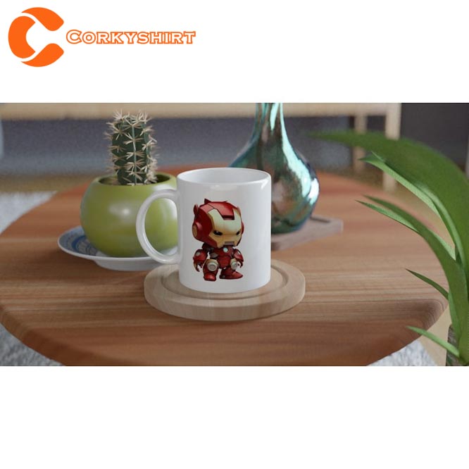 Avengers Cute Iron Man Cartoon Ceramic Coffee Mug4