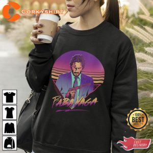Baba Yaga Keanu Reeves Retro Neon Vintage T-Shirt Gift For John Wick Fan