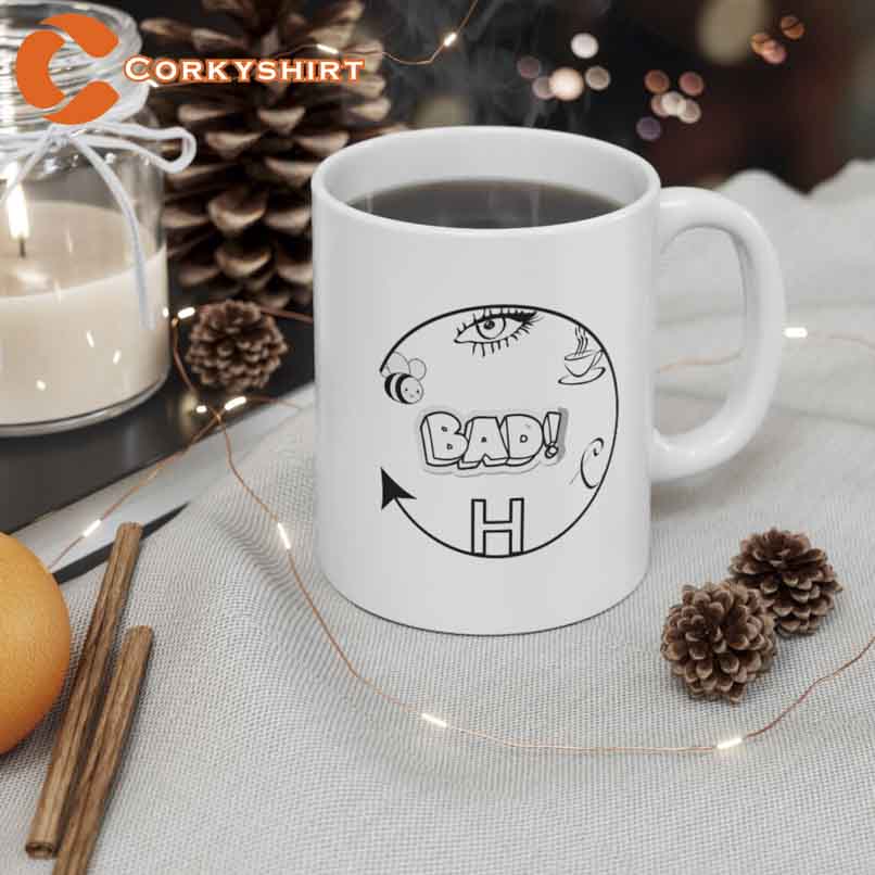 Bad Btch Black And White Ceramic Coffee Mug (1)