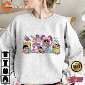 Bad Bunny Easter Day Coffee Latte Shirt2