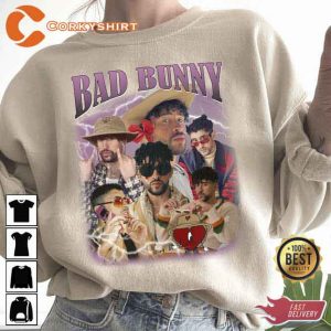 Bad Bunny Vintage 90s Grapic Tee