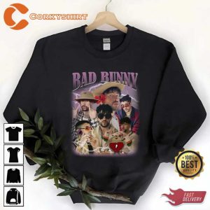 Bad Bunny Vintage 90s Grapic Tee4