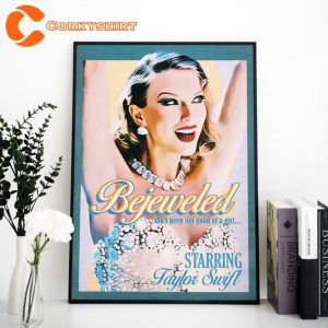 Bejeweled Taylor Vintage Art Decor Funky Wall Print Swiftie Poster