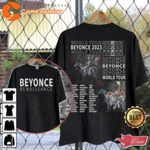 Beyonce World Tour Music Concert Double Sides Shirt 1