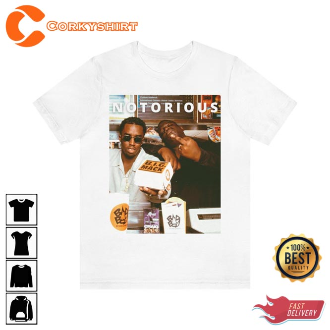 Biggie and Diddy Mackin Notorious BIG Diddy Rapper T-Shirt2