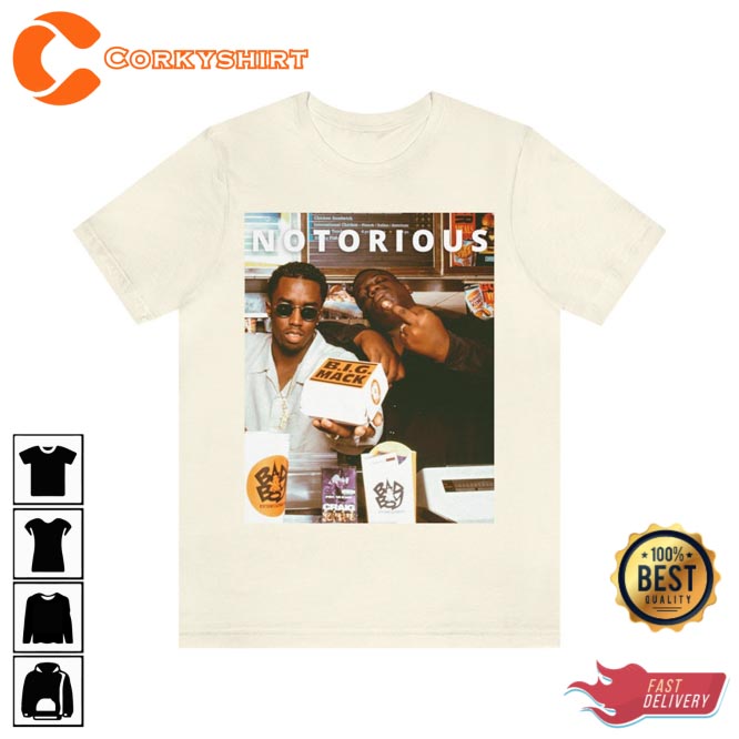 Biggie and Diddy Mackin Notorious BIG Diddy Rapper T-Shirt5