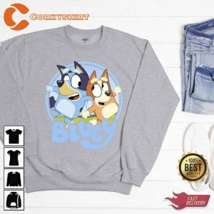 Birthday Bluey And Bingo Characters Sweatshirt3